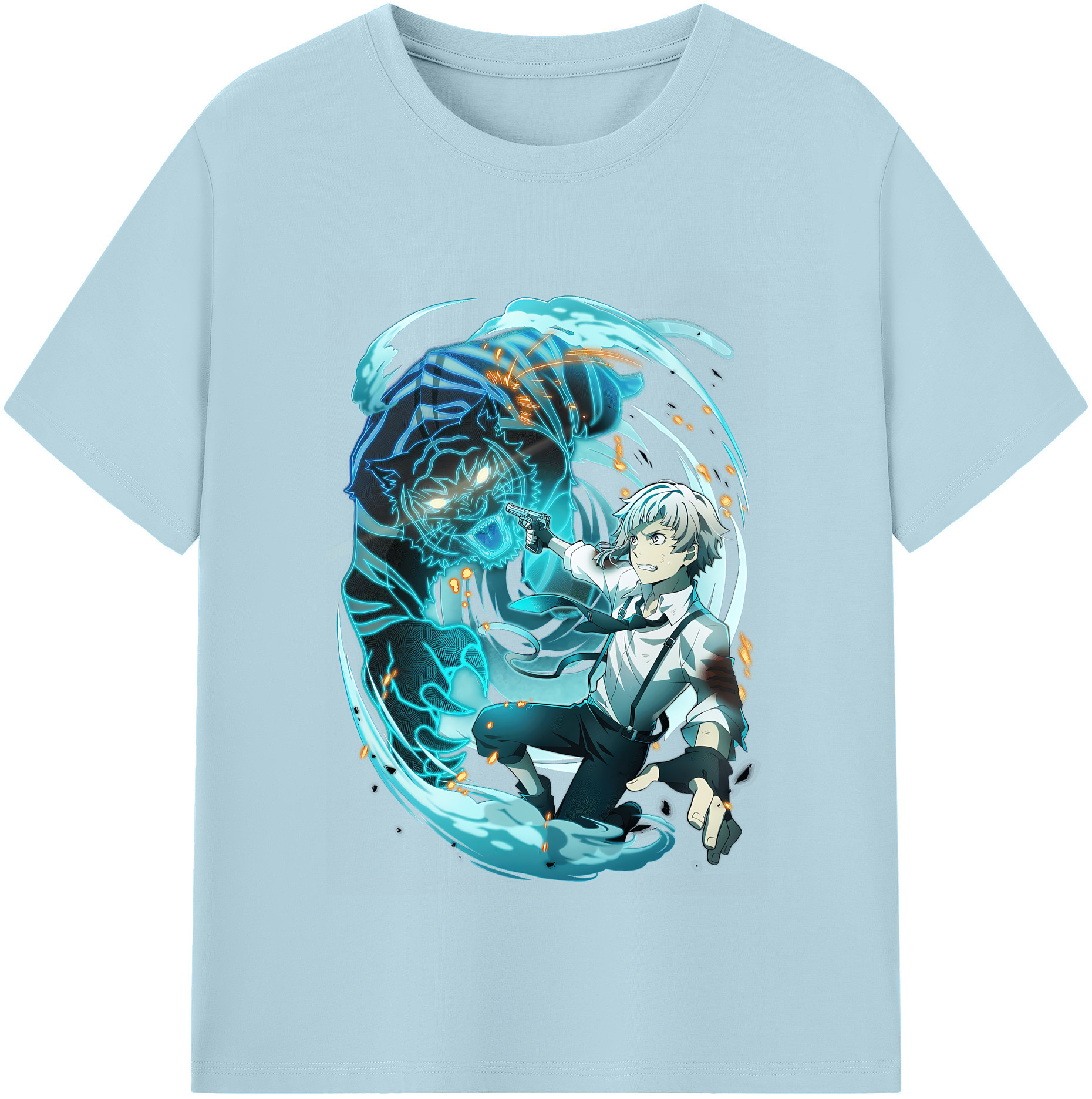 （画像用） 文豪ストレイドッグス Bungo Stray Dogs 綿100％半袖Tシャツ（フロントプリント）